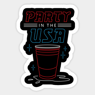 Party USA - 4th of July America Sticker